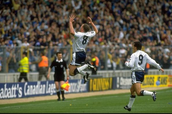Paul Gascoigne of Tottenham Hotspur